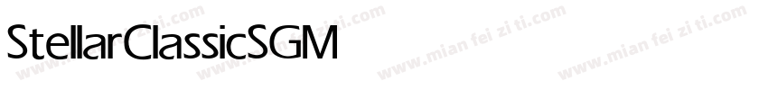 StellarClassicSG Medium字体转换